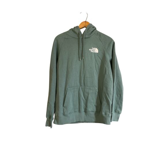 The North Face Hoodie Womens Sz M Green Pullover Sweatshirt Medium - Picture 1 of 4